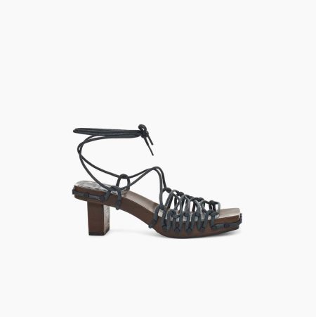 UGG Eckhaus Latta Lace On Lace Dark Sandals for Women (FAHS18395)